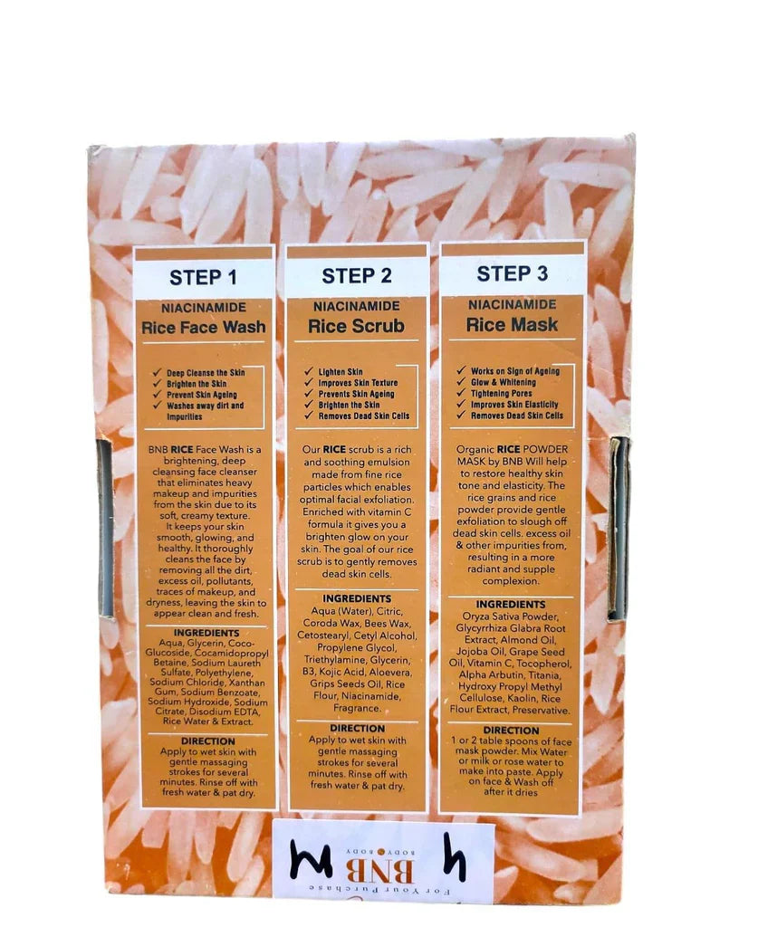 Rice Extract Facial Kit For Bright & Glowing Skin