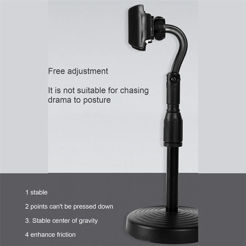 SMARTPHONE ROUND BASE L7 RETRACTABLE MULTIFACTIONAL MOBILE HOLDER STAND